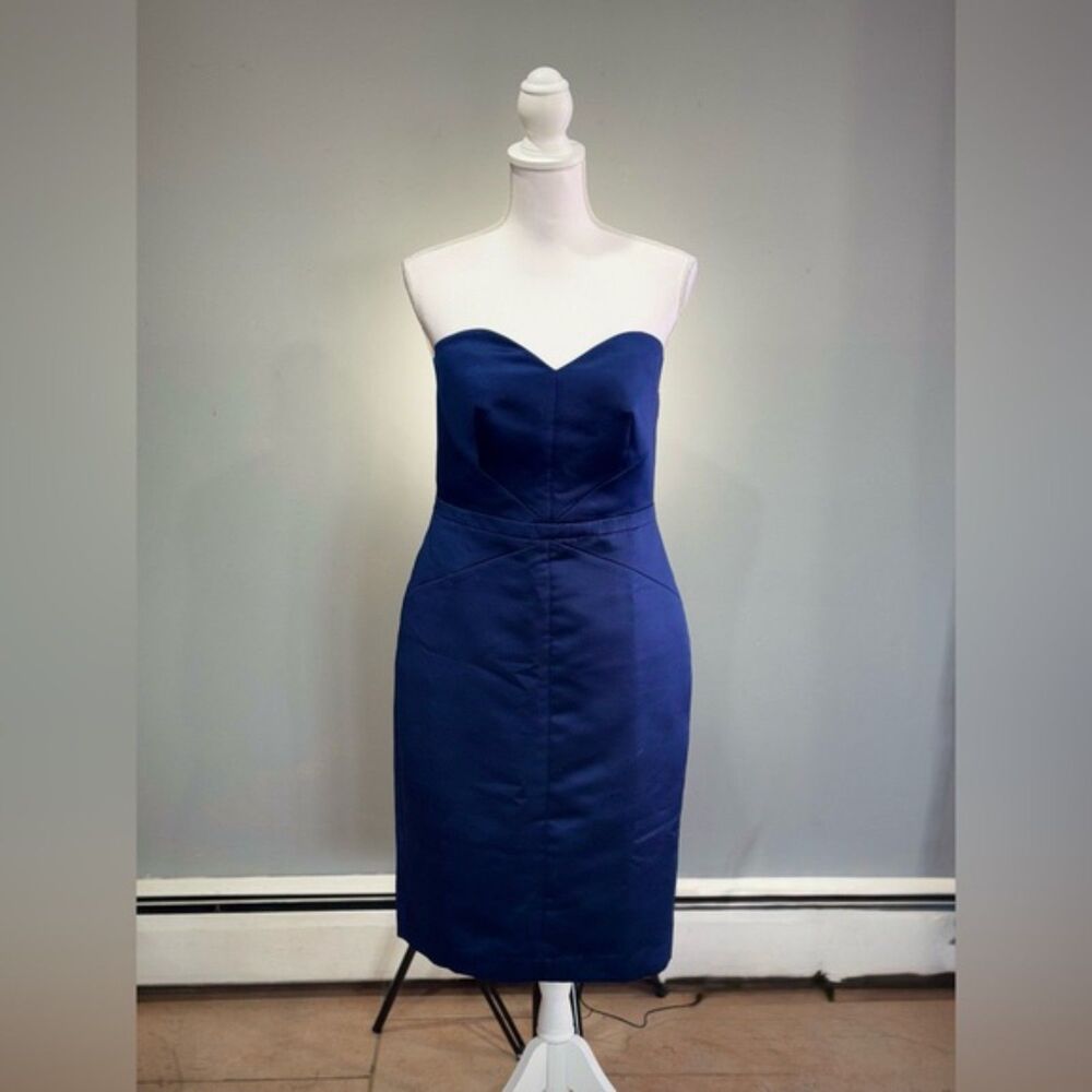 CLEARANCE! Navy Ann Taylor Formal Strapless Sheath Dress Size 6 NWT